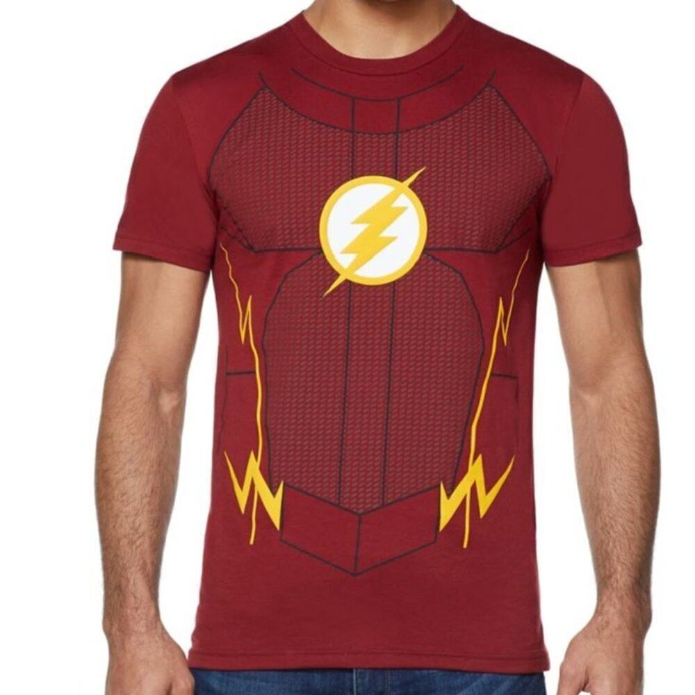 The Flash Costume T Shirt - DC Comics || Large EUC